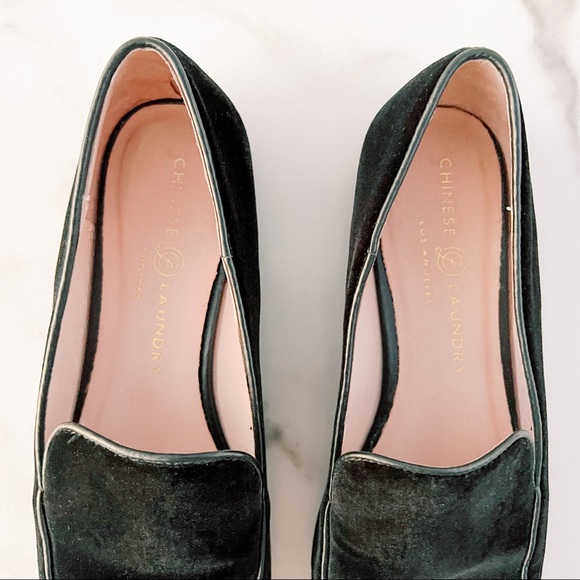 Chinese Laundry Gabby Black Velvet Loafer - Picture 5 of 8